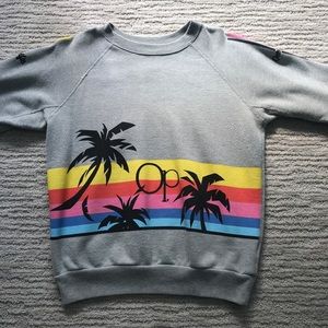 OP Vintage grey/multicolor crew neck.